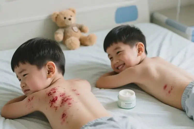 孩子全身長濕疹可以徹底自愈嗎(圖3)