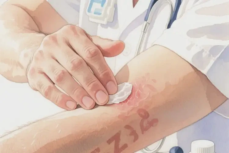 男人手臂經(jīng)常起濕疹能不能根治(圖1)