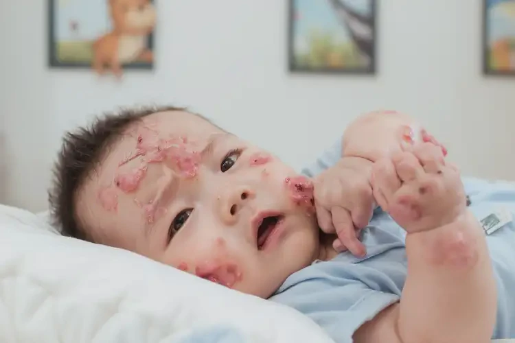 宝宝脖子容易起湿疹不管它会自己好吗(图4)