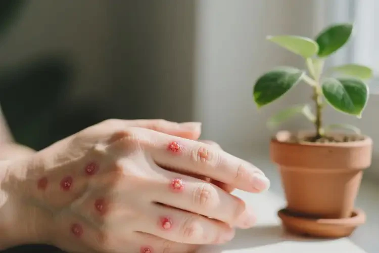 女人手上出現(xiàn)濕疹能不能根治(圖1)