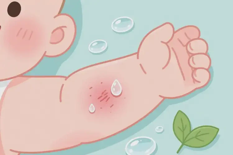 嬰兒手臂長濕疹能徹底自愈嗎(圖1)