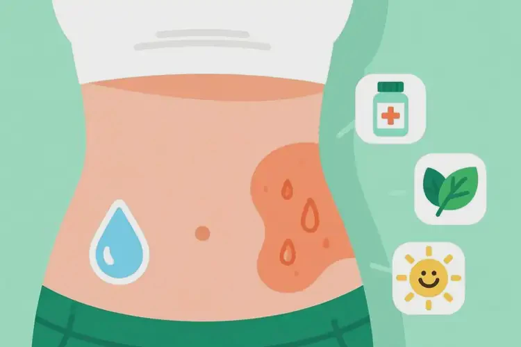 女人肚子出濕疹能不能根治(圖2)