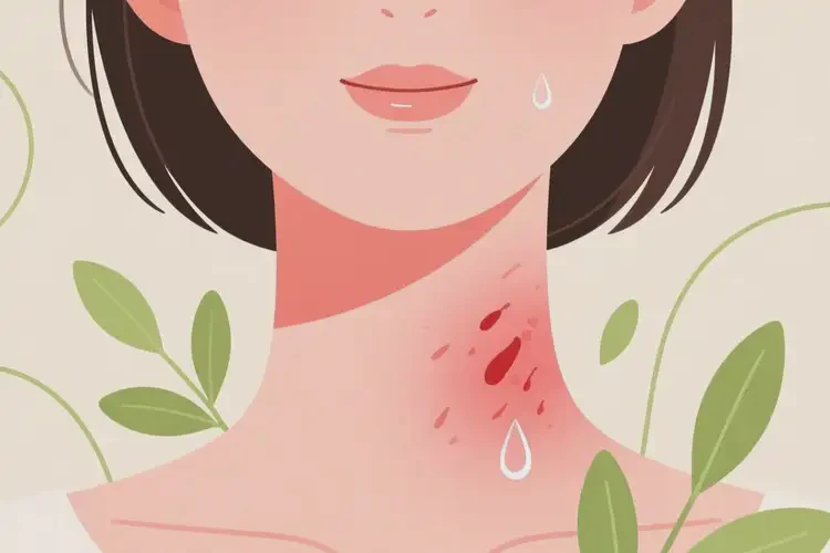 女性脖子出現(xiàn)濕疹不管它會自己自愈嗎(圖4)