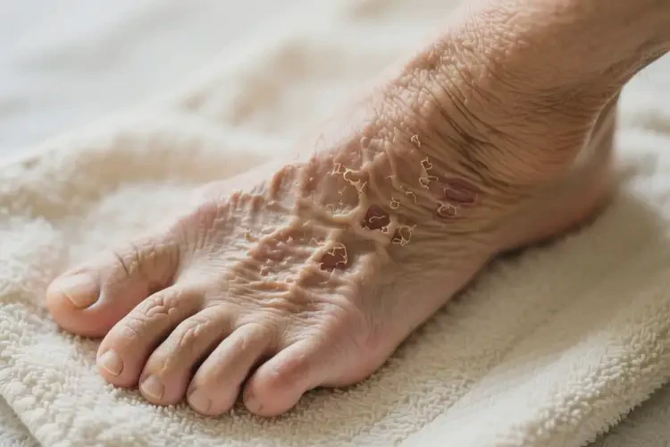 老人腳上偶爾長濕疹可不可以根治(圖2)