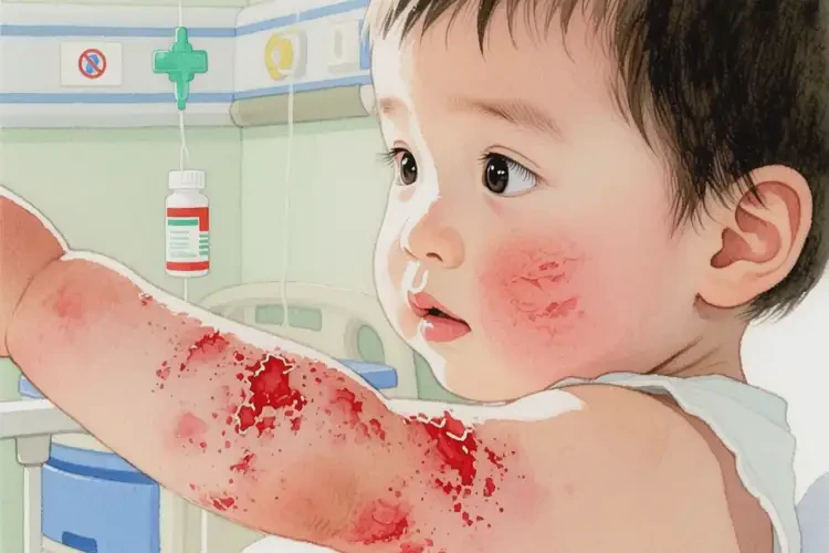 幼兒手臂上出現(xiàn)濕疹可不可以根治(圖3)