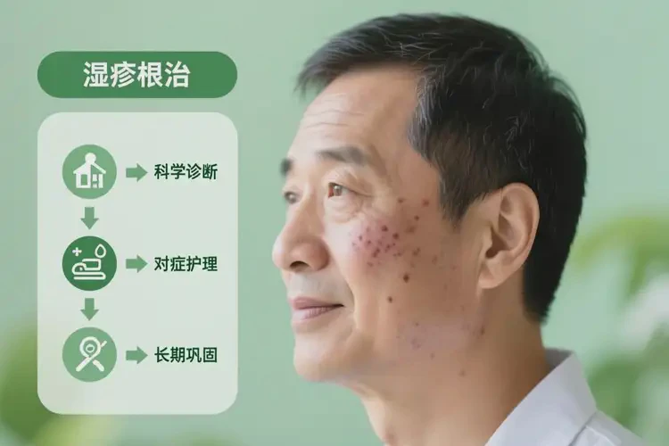 男人面部容易長(zhǎng)濕疹能不能根治(圖3)