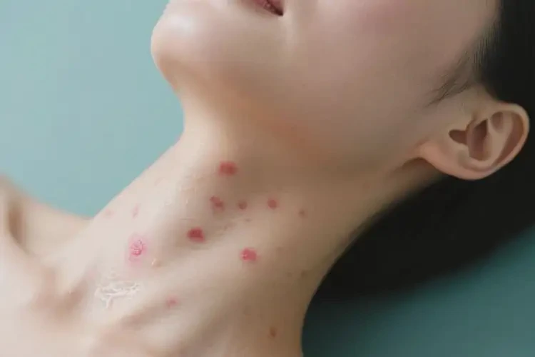 女人脖子上偶爾長(zhǎng)濕疹能不能根治(圖1)