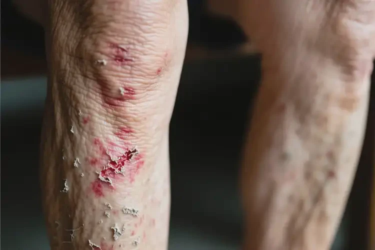 老年人小腿上起濕疹可以徹底自愈嗎(圖2)