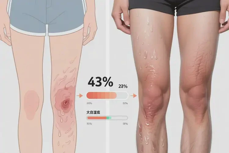 青年人大腿上容易起濕疹不管它會(huì)自己自愈嗎(圖2)