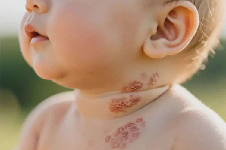 嬰兒脖子上有濕疹可以徹底自愈嗎(圖3)