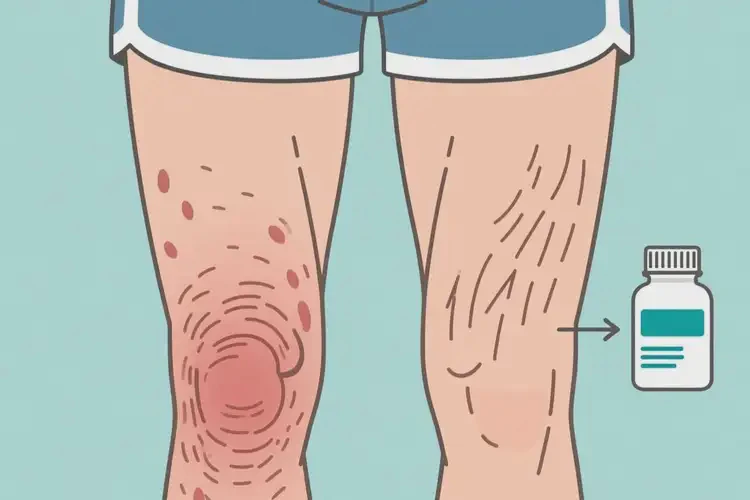 男性大腿上偶爾起濕疹可不可以根治(圖1)