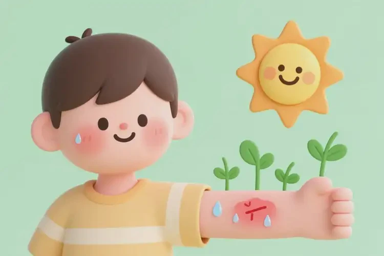 少兒手臂上容易起濕疹不管它會(huì)自己好嗎(圖2)