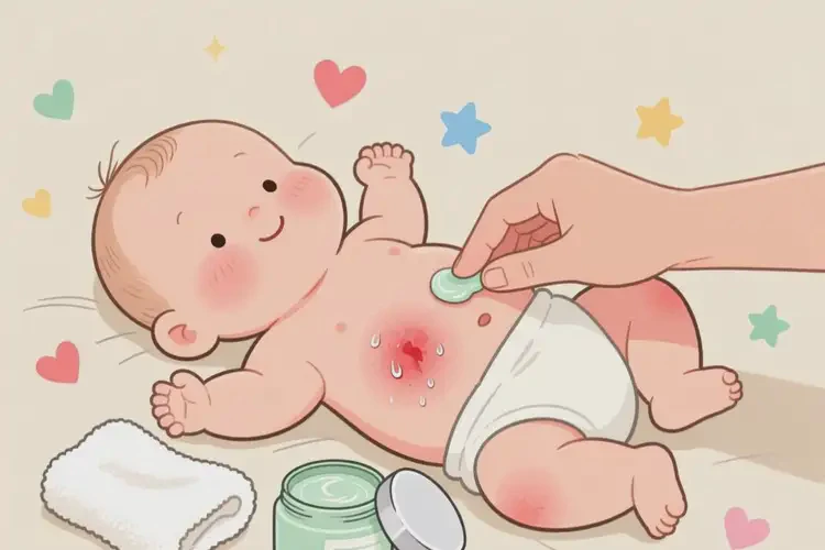寶寶肚子上經常長濕疹可不可以根治(圖1)