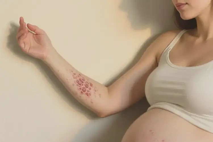 孕婦手臂偶爾起濕疹不管它會(huì)自己好嗎(圖1)