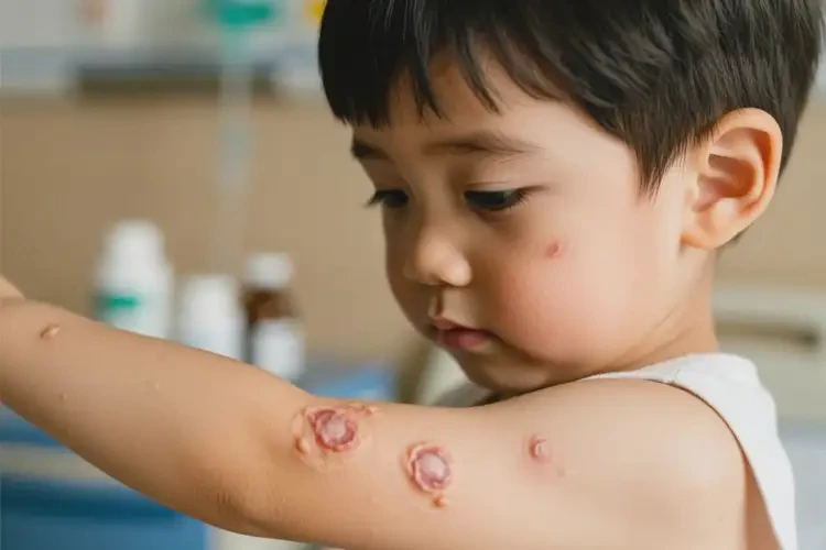 小孩手臂出現(xiàn)濕疹不管它會自己自愈嗎(圖2)