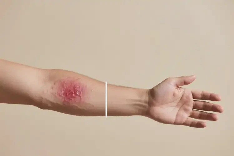 男人手臂上出現濕疹能不能根治(圖1)