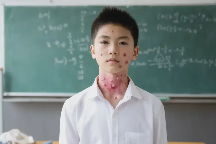 中學生脖子上經常起濕疹不管它會自己自愈嗎(圖4)