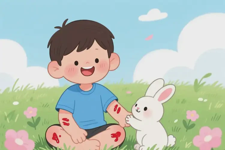 少兒大腿起濕疹能夠徹底治愈嗎(圖4)