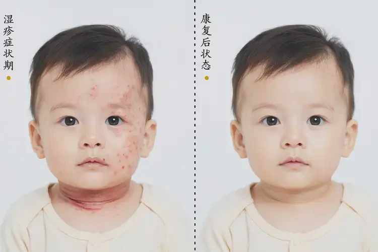 嬰幼兒脖子上偶爾長濕疹可不可以根治(圖2)