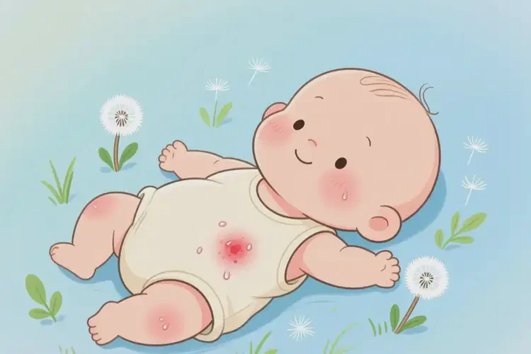 小兒肚子上出現(xiàn)濕疹不管它會(huì)自己自愈嗎(圖3)