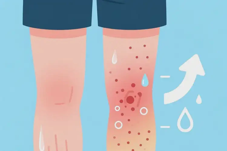 男生大腿長濕疹可不可以根治(圖1)