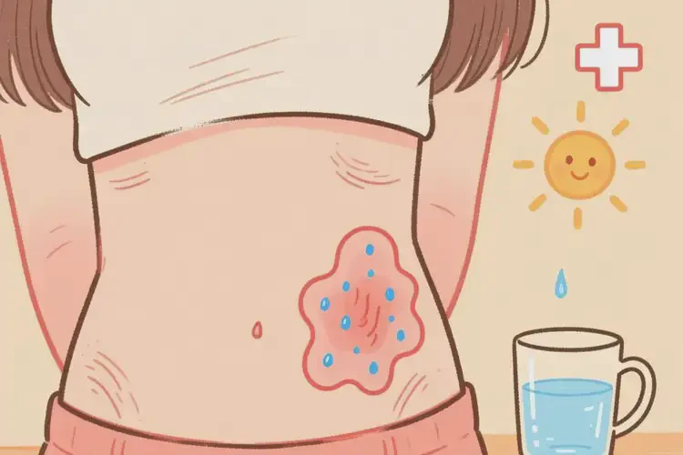 女生肚子上容易长湿疹不管它会自己好吗(图2)