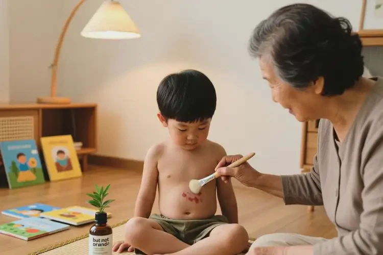 孩子肚子上出現(xiàn)濕疹可不可以根治(圖1)