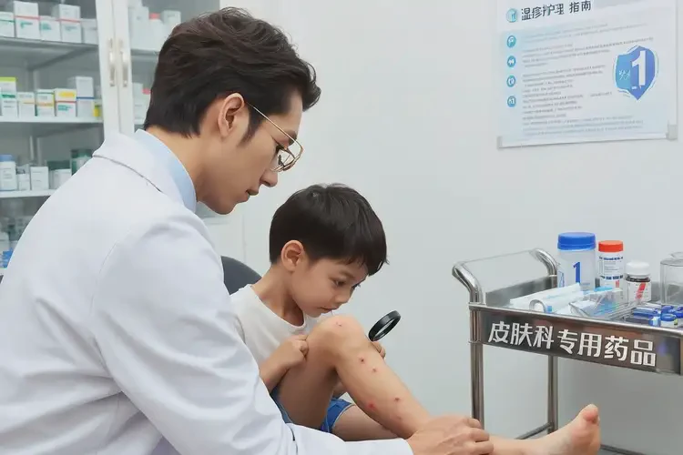 小孩小腿起濕疹可以徹底自愈嗎(圖1)