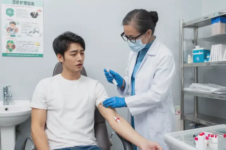 青年人手臂偶爾起濕疹能不能徹底自愈(圖1)