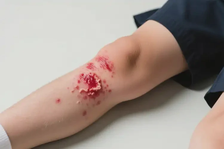 中學(xué)生大腿上起濕疹可不可以根治(圖1)