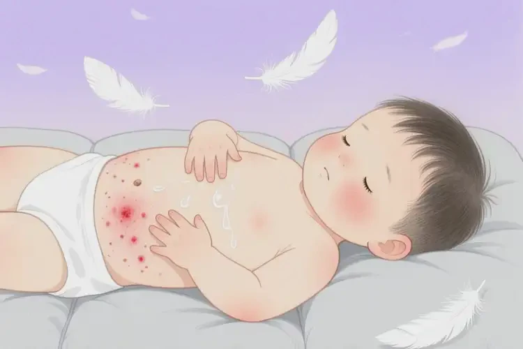 兒童肚子出濕疹可以徹底自愈嗎(圖1)