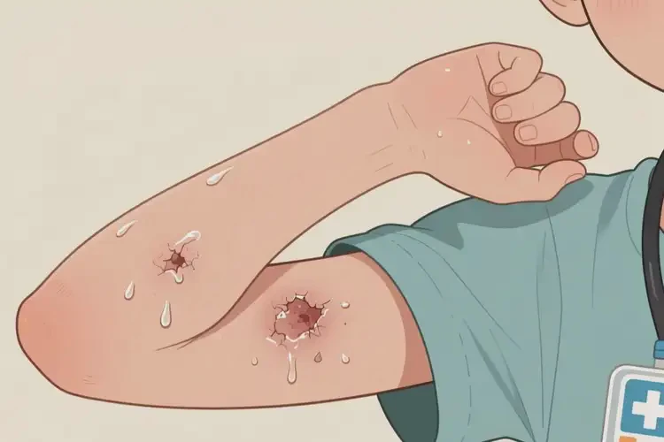 青少年手臂偶爾長濕疹不管它會(huì)自己痊愈嗎(圖3)