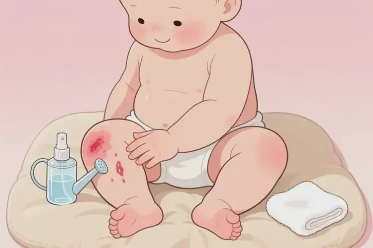 嬰幼兒大腿上偶爾起濕疹能徹底自愈嗎(圖2)