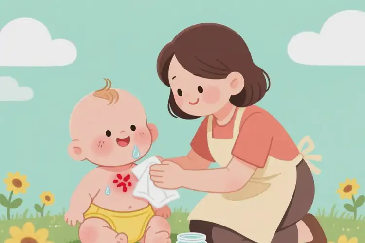 寶寶脖子上容易長(zhǎng)濕疹能夠徹底治愈嗎(圖1)