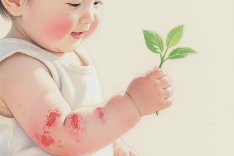 幼兒手臂上出現(xiàn)濕疹可不可以根治(圖1)