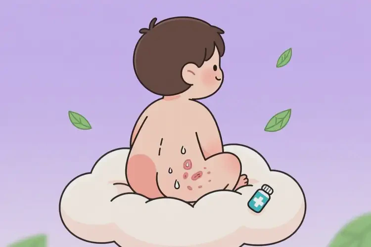 兒童屁股偶爾長濕疹可不可以徹底自愈(圖1)