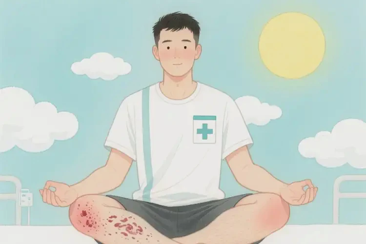 男性大腿上偶爾起濕疹可不可以徹底自愈(圖1)