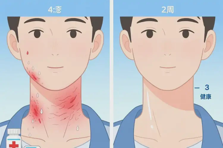 大學生脖子上出濕疹可不可以徹底自愈(圖4)