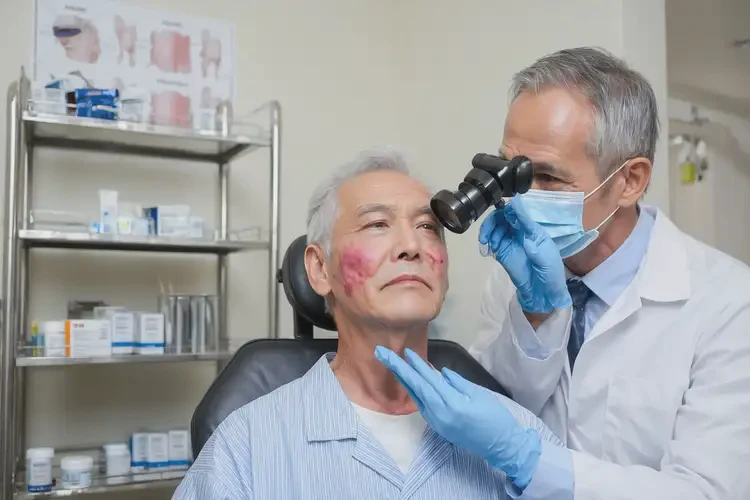 老人脸上经常长湿疹可不可以根治(图1)