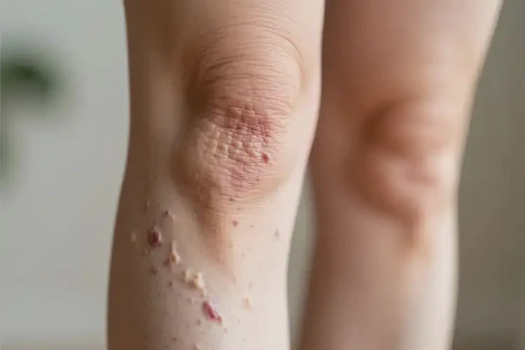 女人小腿上出現(xiàn)濕疹能不能根治(圖2)