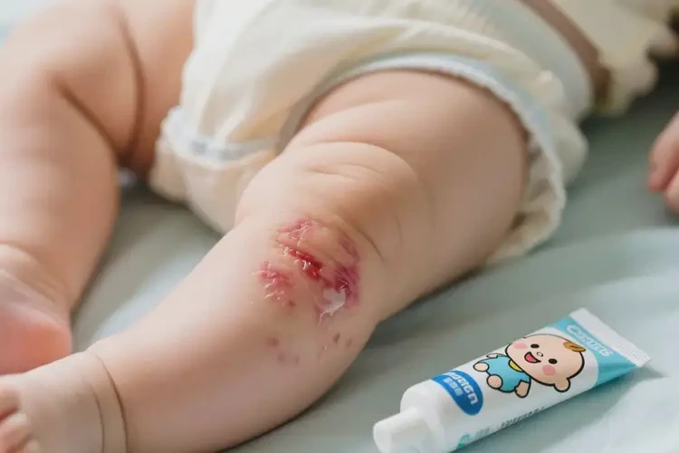 嬰兒大腿上出現(xiàn)濕疹能夠徹底治愈嗎(圖3)