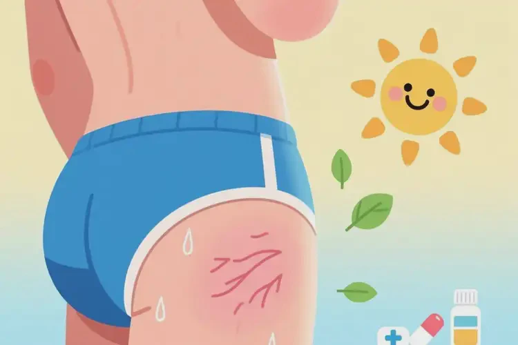 青年人屁股長濕疹可不可以徹底自愈(圖1)