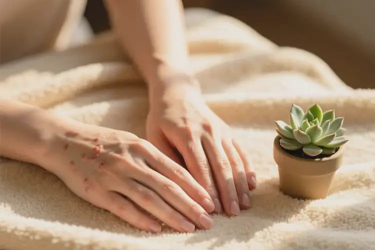 女生手上经常起湿疹能彻底自愈吗(图1)