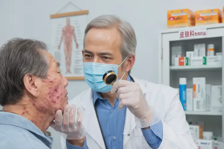 老人面部容易长湿疹能够彻底治愈吗(图3)