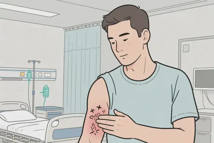 男人手臂經(jīng)常起濕疹能不能根治(圖2)