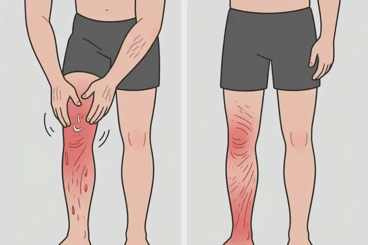 男性四肢出現(xiàn)濕疹可不可以根治(圖1)