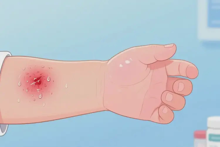 孩子手臂偶爾起濕疹可以徹底自愈嗎(圖2)