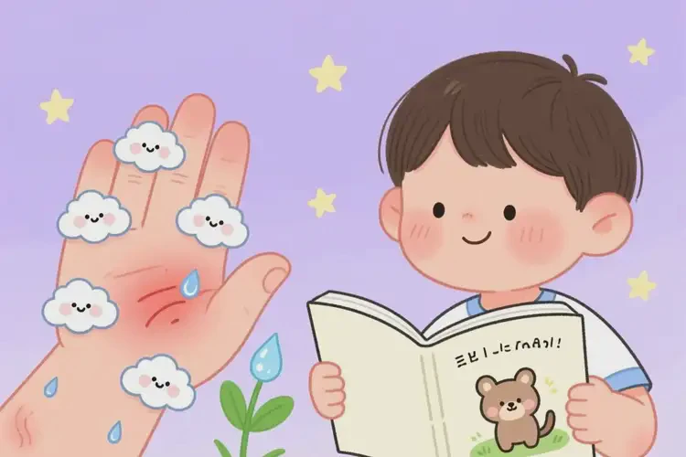 小孩手上出現(xiàn)濕疹能徹底自愈嗎(圖1)