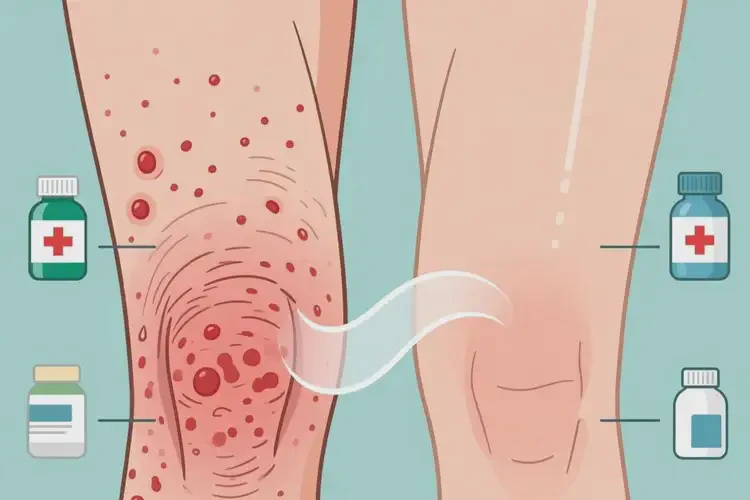 女人大腿經(jīng)常長濕疹能不能根治(圖1)