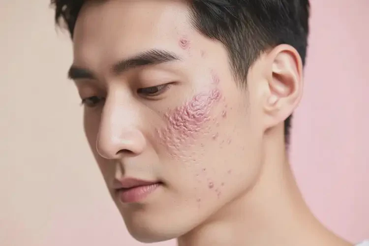 男人面部長濕疹能不能根治(圖1)